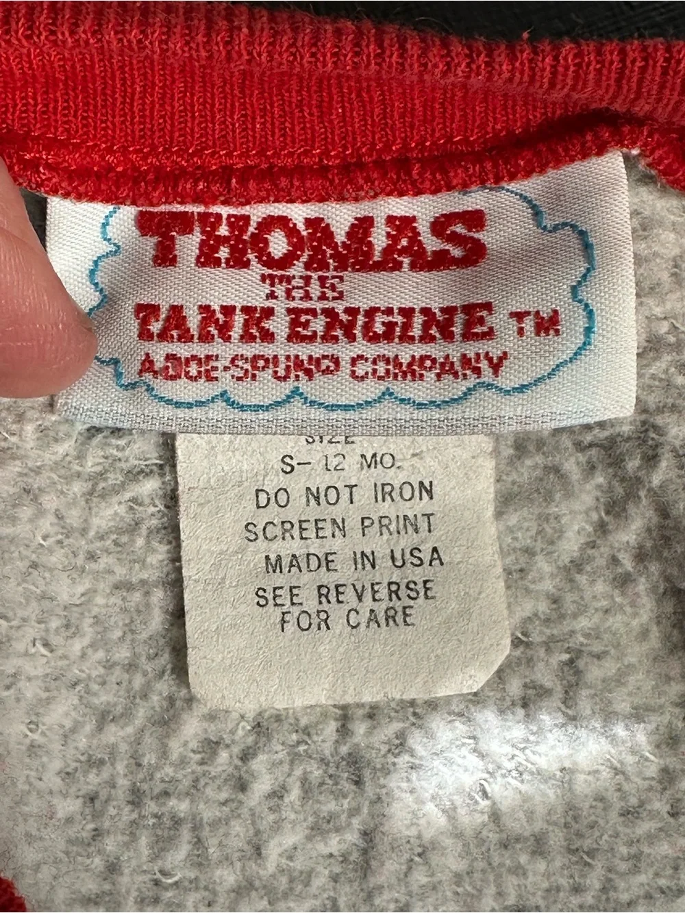 VTG Early 90’s  Sleeper Pajamas Thomas The Train Tank Engine USA Size 12M